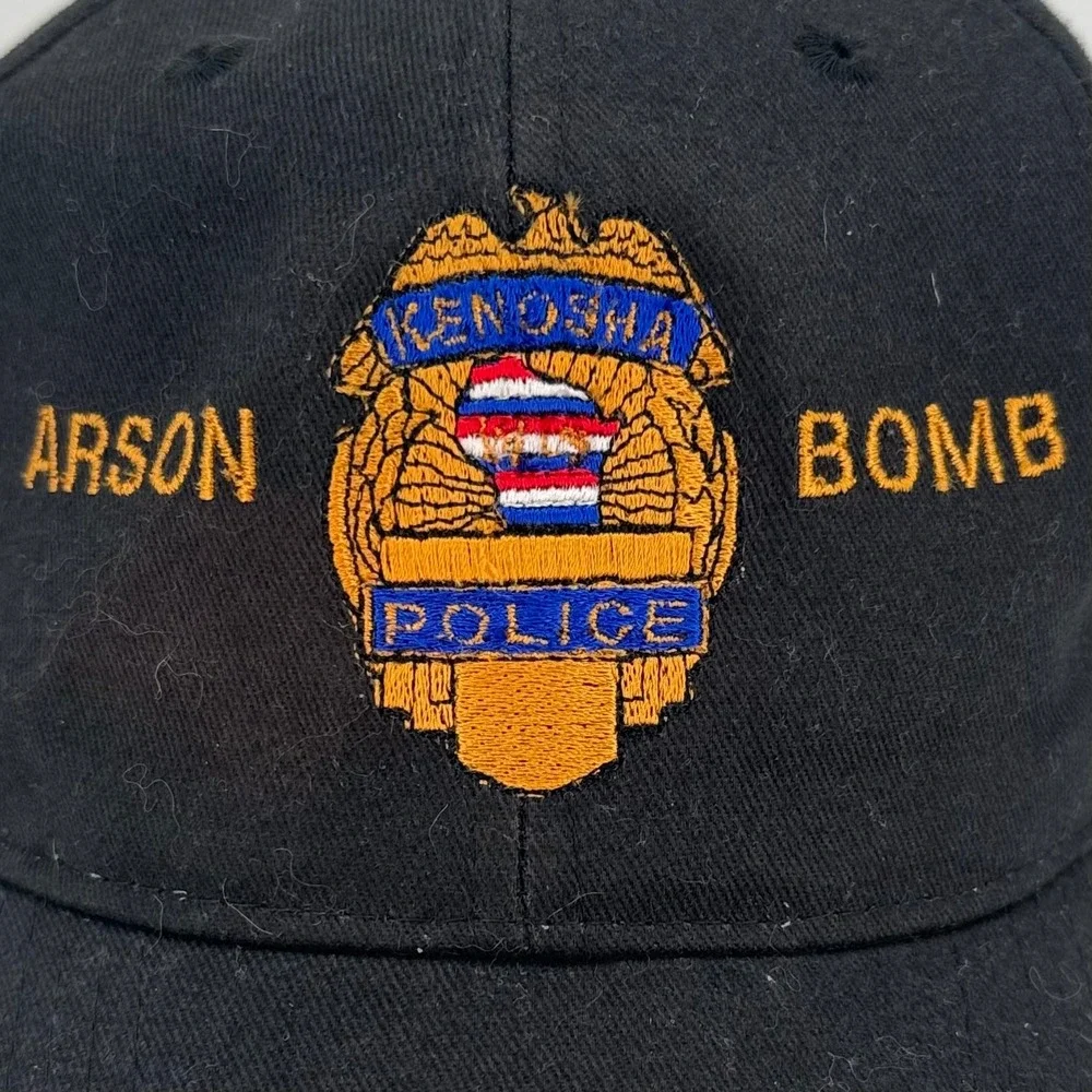 Kenosha Wisconsin Police Arson Bomb Squad Hat Black Embroidered Baseball Cap
